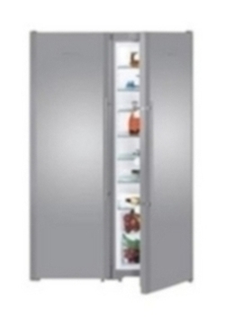 Liebherr SBSESF7212 American-Style Fridge Freezer - Stainless Steel